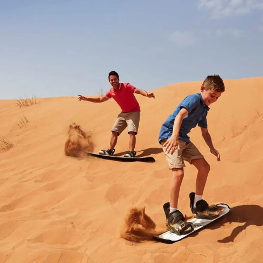 Desert Safari 25 Dubai sandboarding