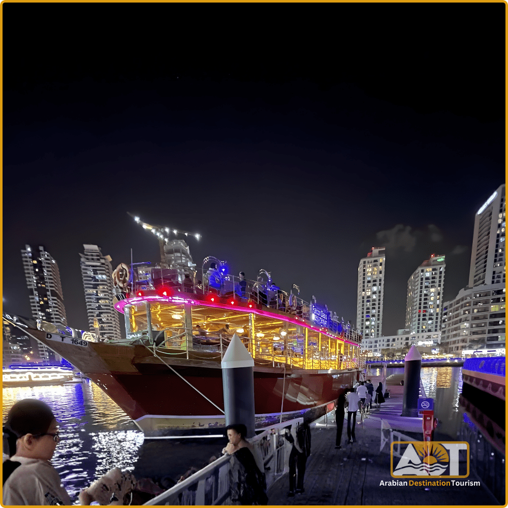 Dubai Luxury Dhow Cruise Dinner Marina