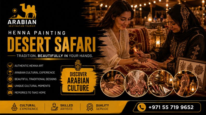 Arabian cultural experience at a Dubai desert camp