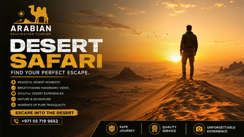 Sandboarding on the Dubai desert dunes